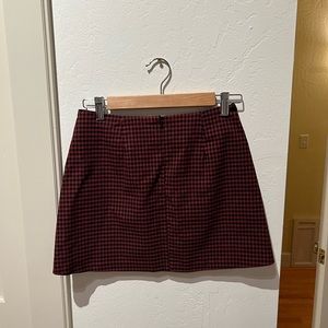 Gingham Mini Skirt